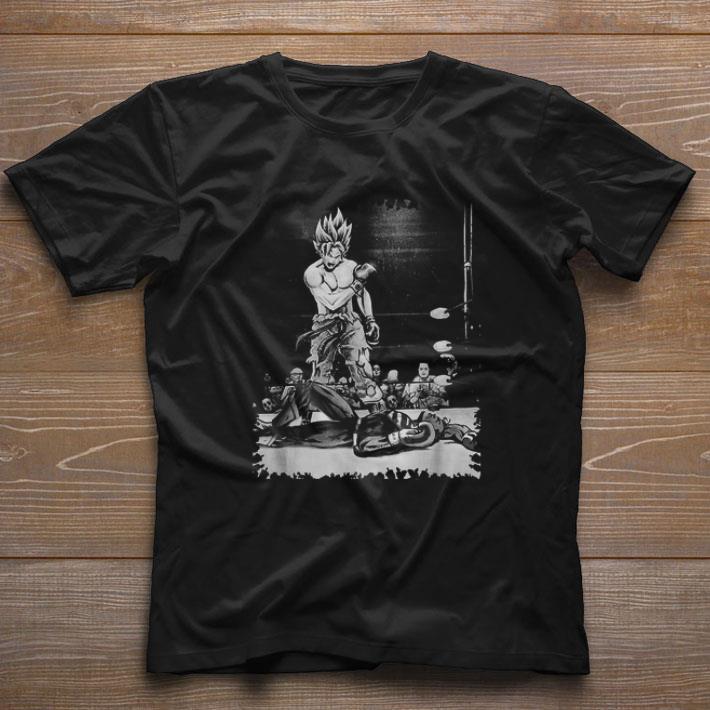 Boxing Son Goku knock out Superman Dragon Ball shirt