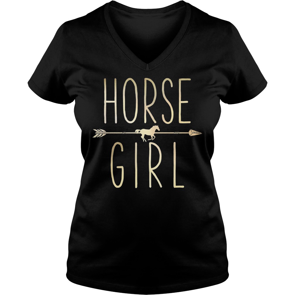 Horse Girl I Love My Horses Racing Riding Shirt 5 Horse Girl I Love My Horses Racing Riding Ladies Vneck