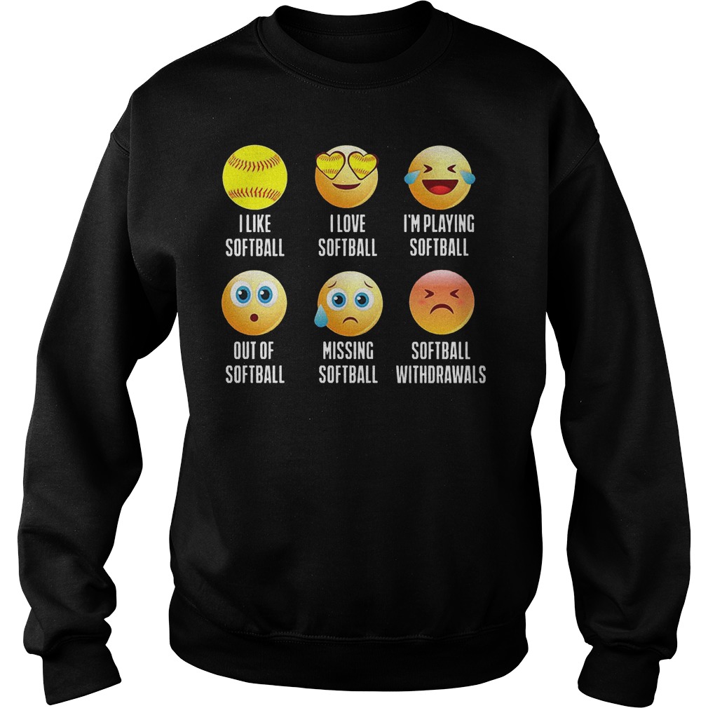 Softball Emoji Shirt 51 Softball Emoji Sweater