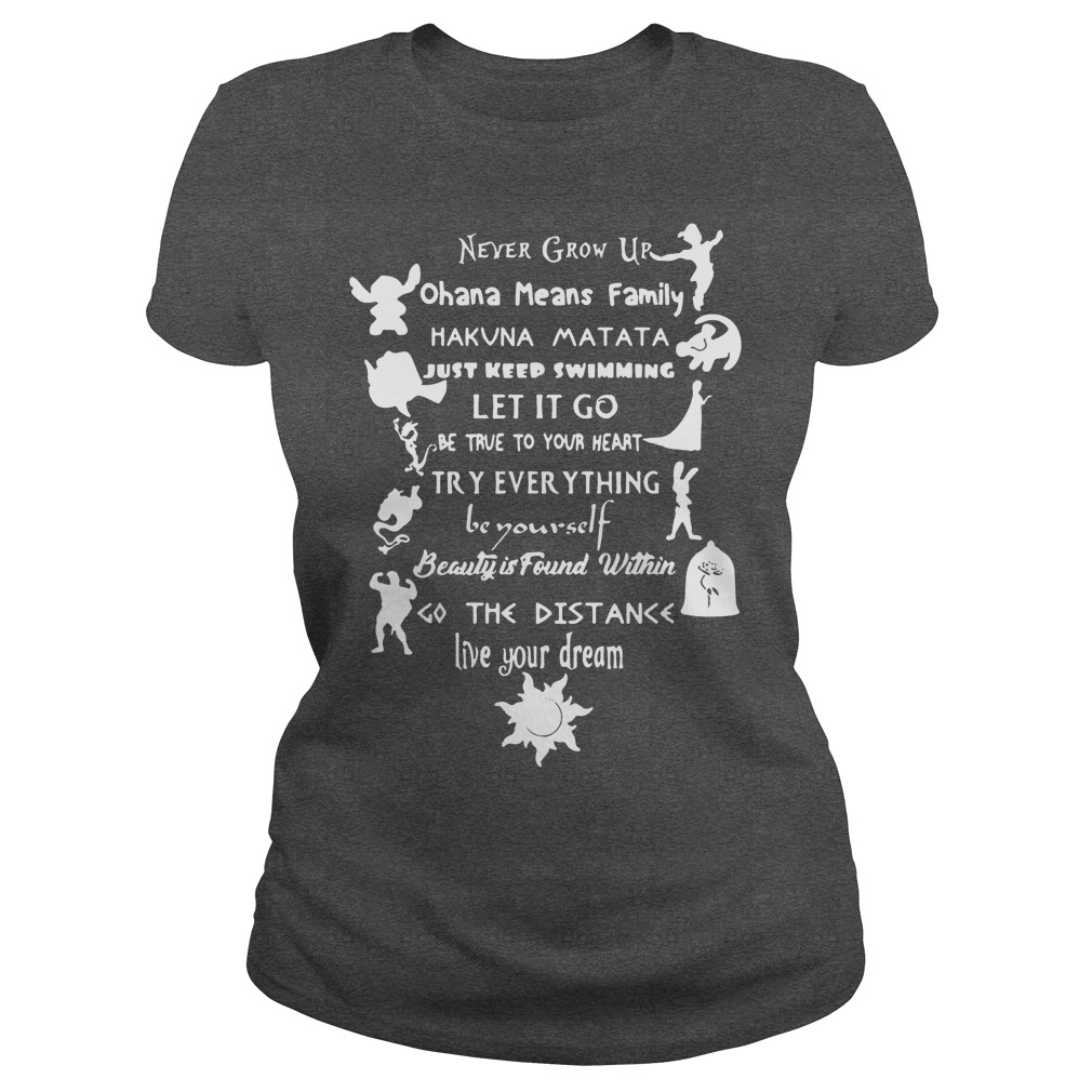 11 Best Disney Lessons Ladies Tee