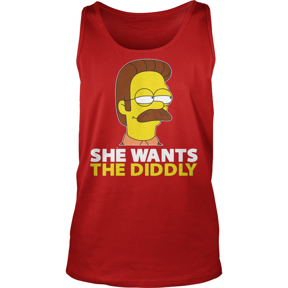 The Simpsons Ned Flanders She Wants The Diddly Tanktop