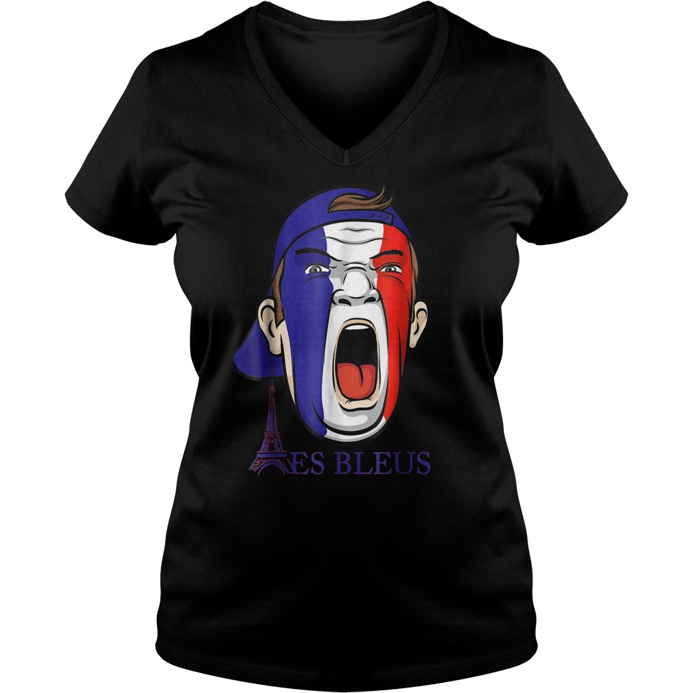 Allez Les Bleus, France World Cup 2018 T-Shirt Ladies V-Neck