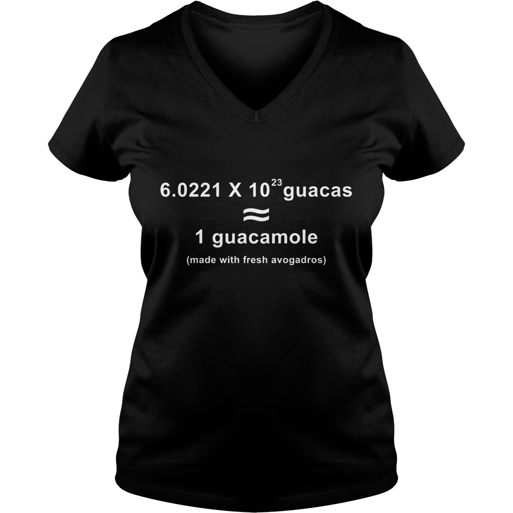 Made With Fresh Avagadros T-Shirt 10 Made With Fresh Avagadros T-Shirt Ladies V-Neck