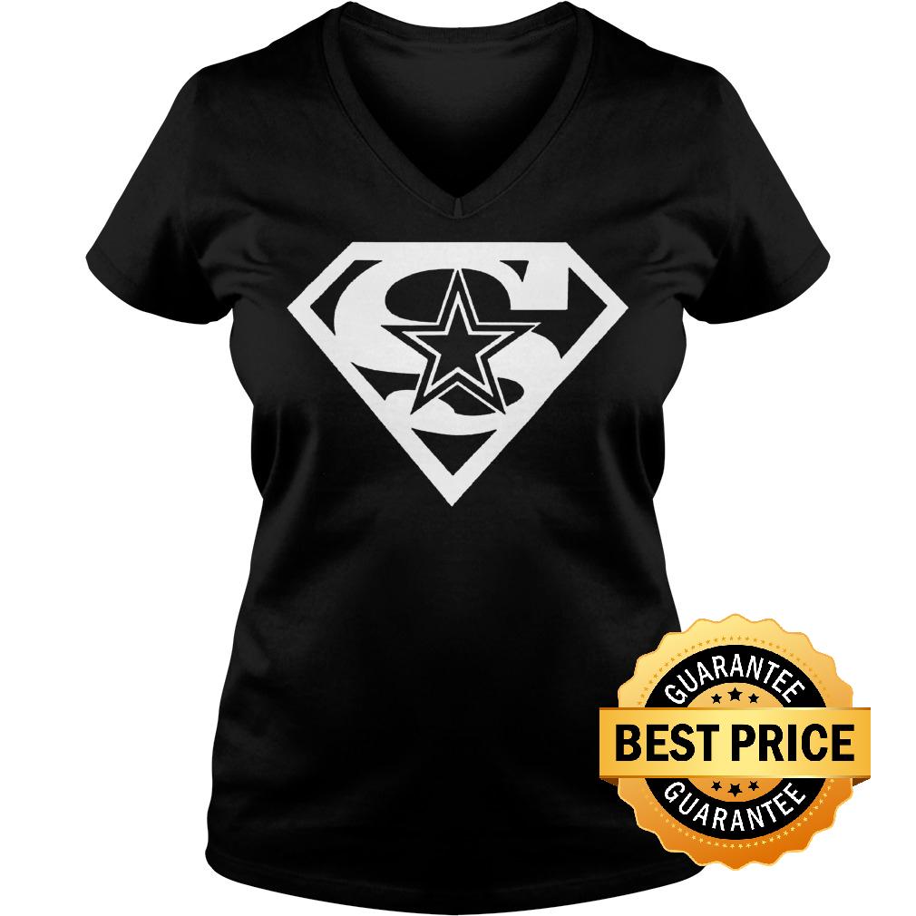 Best Price Dallas Cowboy Superman shirt 4 Best Price Dallas Cowboy Superman shirt Ladies V-Neck