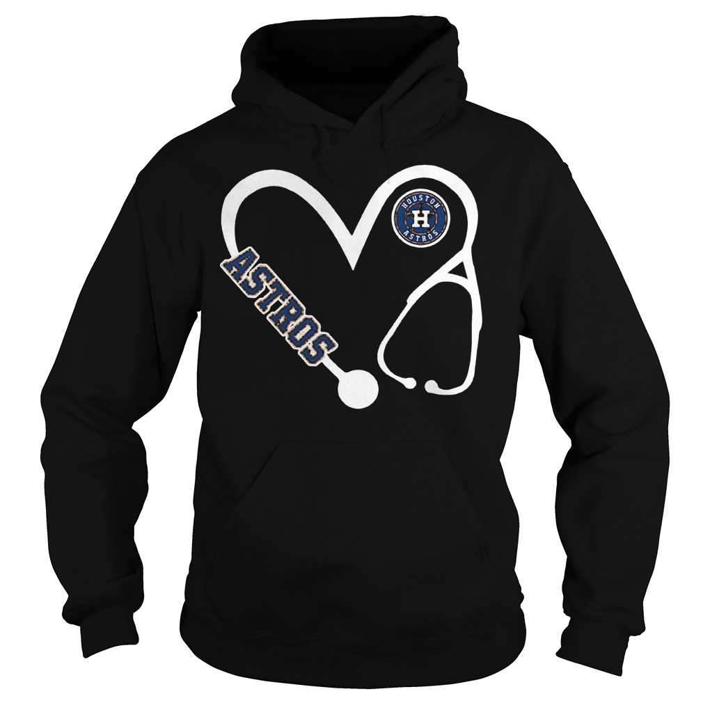 Heart Houston Astros nurse shirt 2 Heart Houston Astros nurse shirt Hoodie