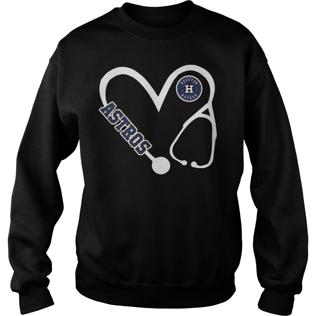 Heart Houston Astros nurse shirt 3 Heart Houston Astros nurse shirt Sweatshirt Unisex