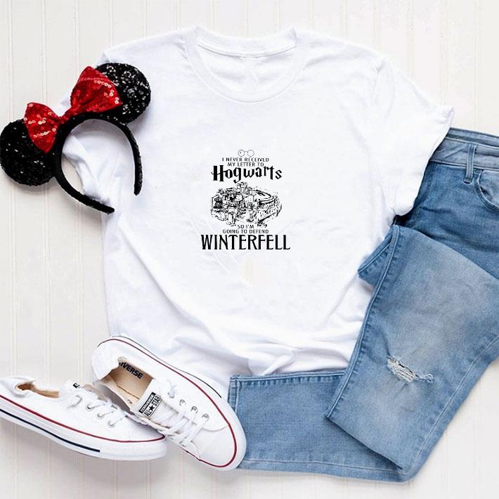 Funny I never received my letter to Hogwarts so i’m going to defend Winterfell shirt 2 Funny I never received my letter to Hogwarts so i’m going to defend Winterfell shirt
