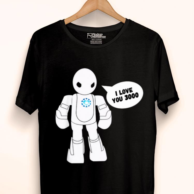 Kids Superhero Movie Quote I Love You 3000 Scifi Robot shirt 2 Kids Superhero Movie Quote I Love You 3000 Scifi Robot shirt