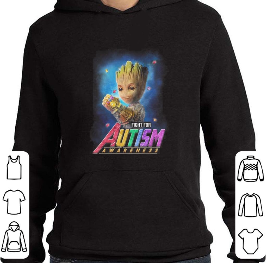Official Infinity Gauntlet Baby Groot fight for Autism Awareness shirt 2 Official Infinity Gauntlet Baby Groot fight for Autism Awareness shirt