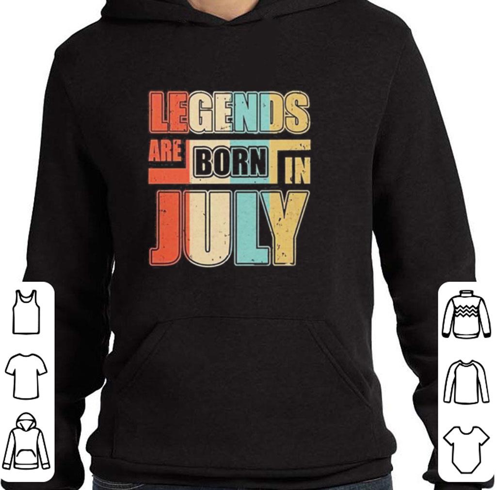 Funny Vintage legends are born in july shirt 2 Funny Vintage legends are born in july shirt