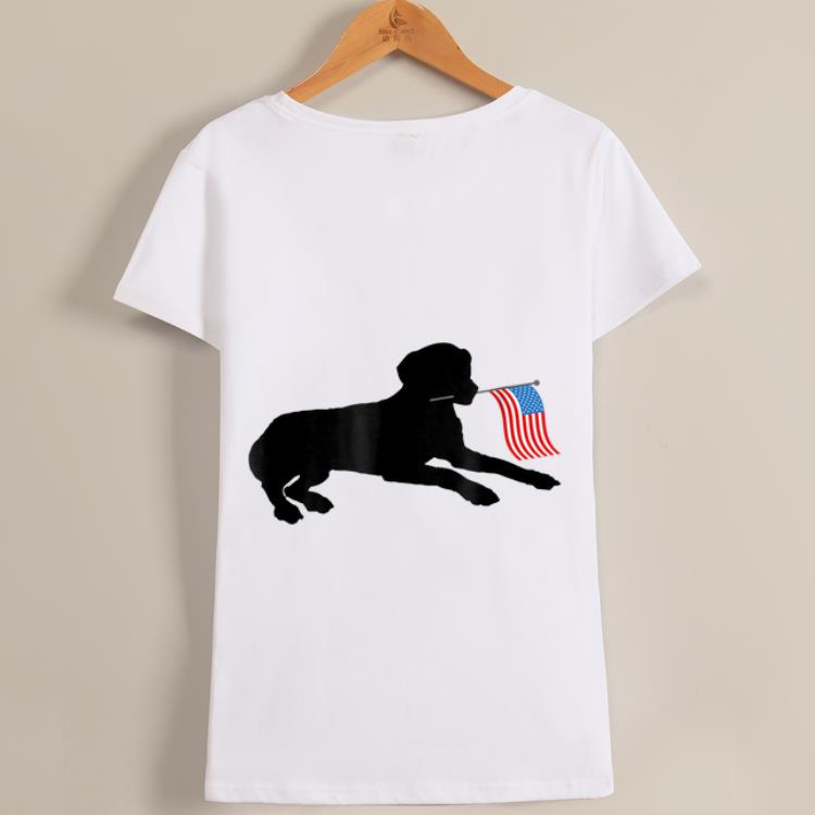 Original Black Lab Dog Holding July 4th Patriotic Usa Flag shirt 2 Original Black Lab Dog Holding July 4th Patriotic Usa Flag shirt