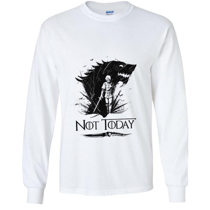 Top Arya Stark Catspaw Blade GOT Not today Game Of Thrones shirt 2 Top Arya Stark Catspaw Blade GOT Not today Game Of Thrones shirt