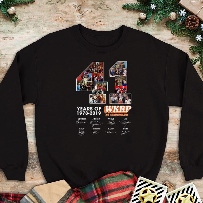 Hot 41 Years Of WKRP in Cincinnati 1978-2019 Signatures shirt 2 Hot 41 Years Of WKRP in Cincinnati 1978-2019 Signatures shirt