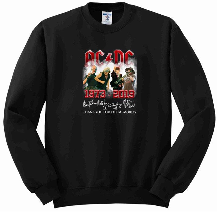 Funny ACDC 1973-2019 signatures thank you for the memories shirt 2 Funny ACDC 1973-2019 signatures thank you for the memories shirt