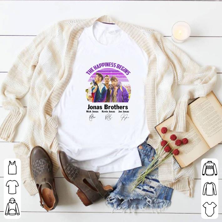 Funny The Happiness Begins Jonas Brothers Signatures shirt 2 Funny The Happiness Begins Jonas Brothers Signatures shirt