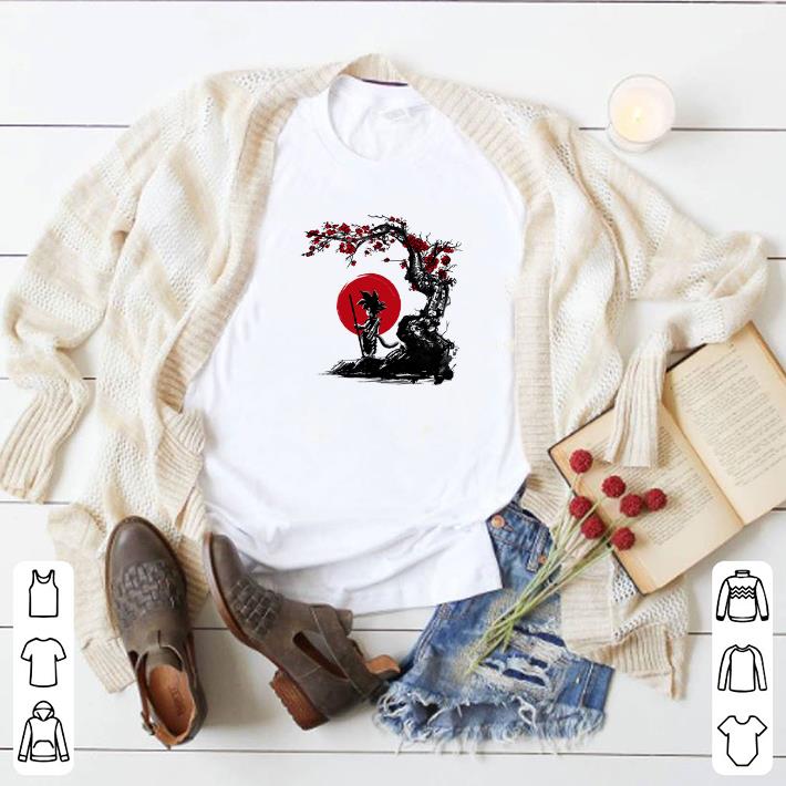 Nice Son Goku Saiyan under the sun cherry blossom shirt 2 Nice Son Goku Saiyan under the sun cherry blossom shirt