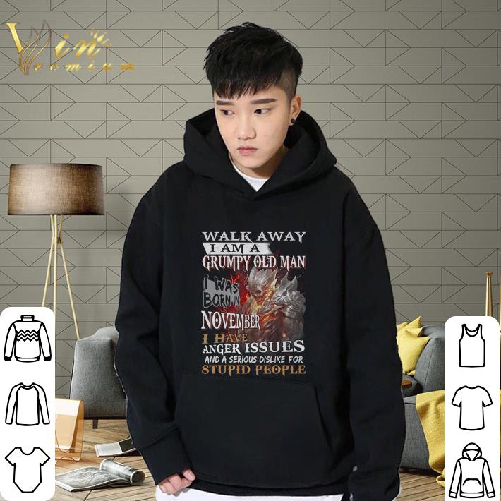 Official Demon warrior walk away i am a grumpy old man i was born in november shirt 2 Official Demon warrior walk away i am a grumpy old man i was born in november shirt