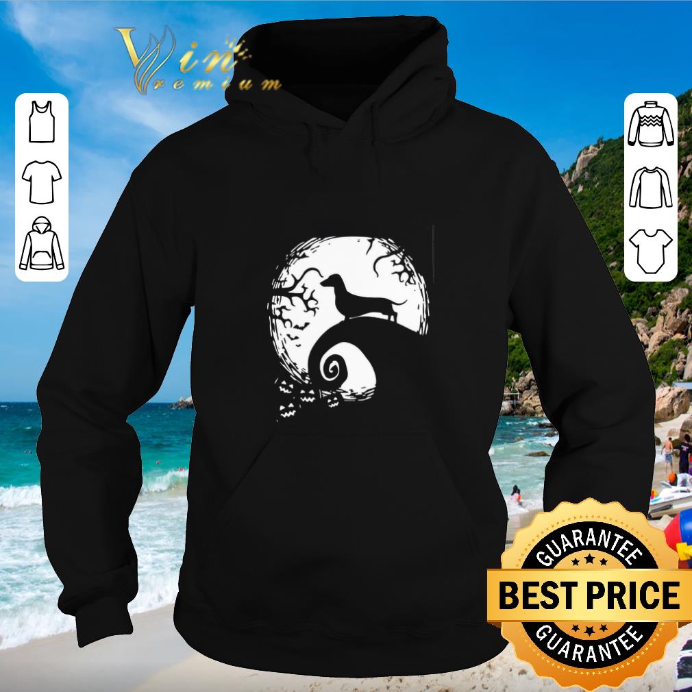 Awesome Dachshund dog and moon Halloween shirt 2 Awesome Dachshund dog and moon Halloween shirt