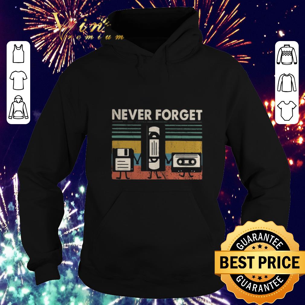 Funny Never Forget Floppy Disk VHS Cassette Tape vintage shirt 2 Funny Never Forget Floppy Disk VHS Cassette Tape vintage shirt
