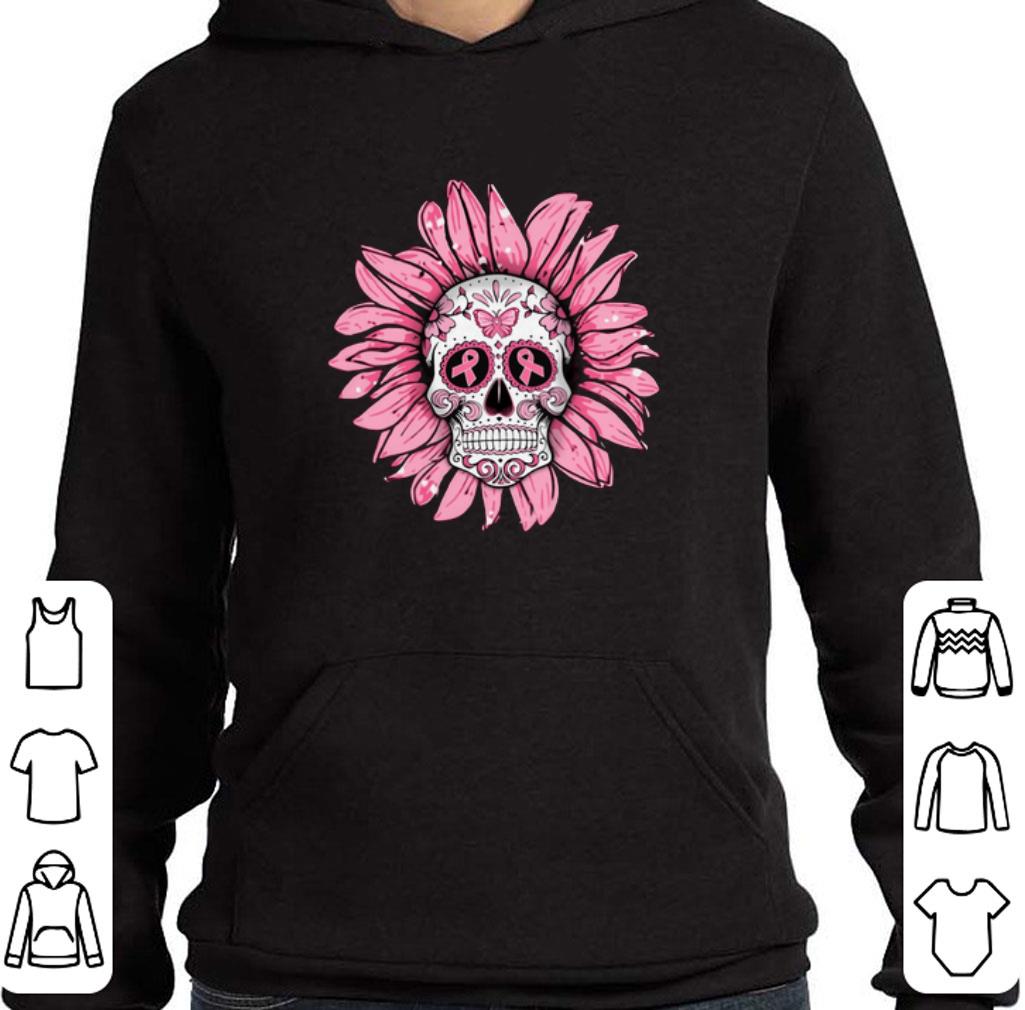 Funny Breast Cancer Awareness Sugar Skull Sunflower shirt 2 Funny Breast Cancer Awareness Sugar Skull Sunflower shirt