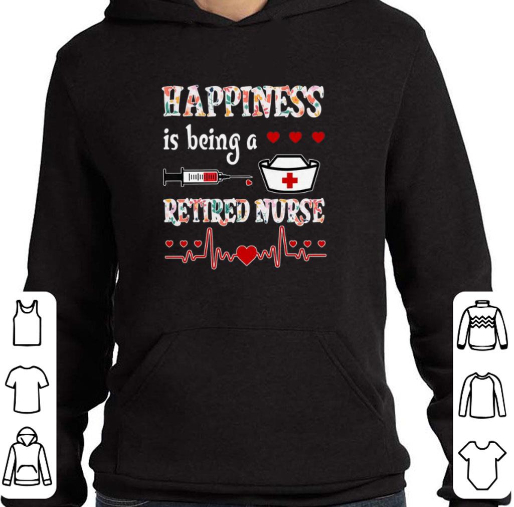 Official Happiness is being a retired nurse floral shirt 2 Official Happiness is being a retired nurse floral shirt