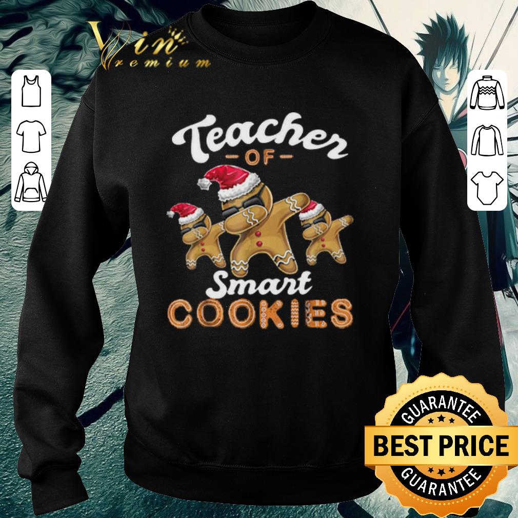 Premium Teacher of Smart Cookies Dabbing Gingerbread Christmas shirt 2 Premium Teacher of Smart Cookies Dabbing Gingerbread Christmas shirt