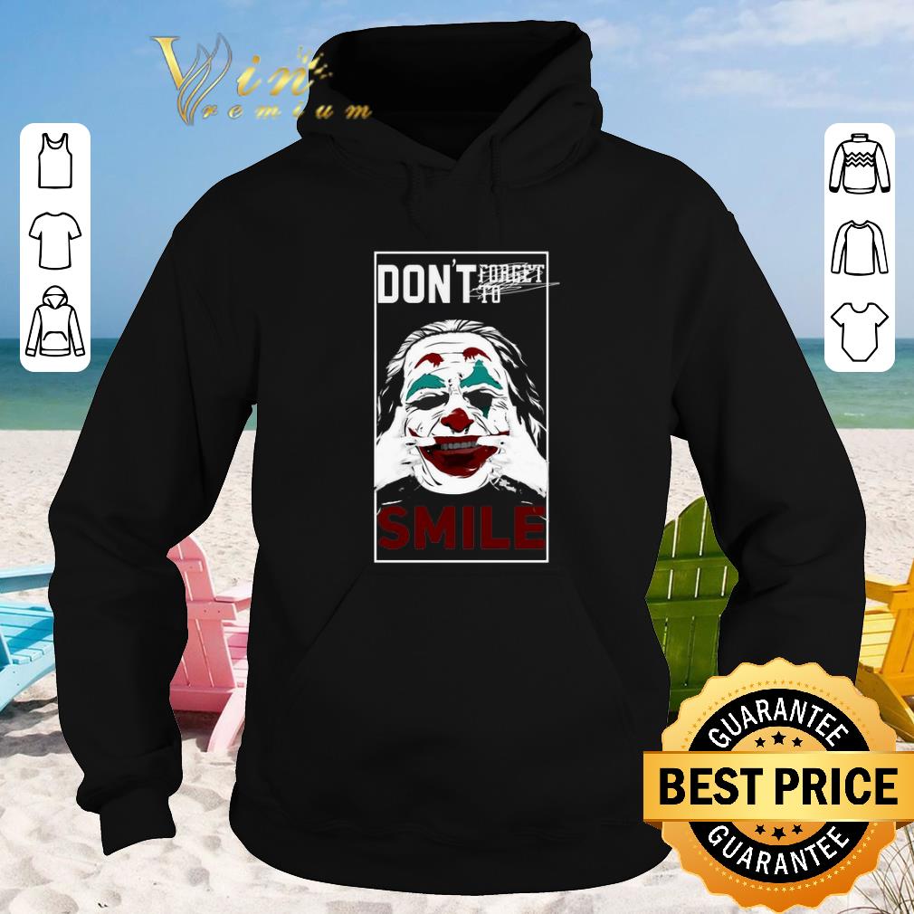 Premium Joaquin Phoenix Joker don't forget to smile shirt sweater 2 Premium Joaquin Phoenix Joker don't forget to smile shirt sweater