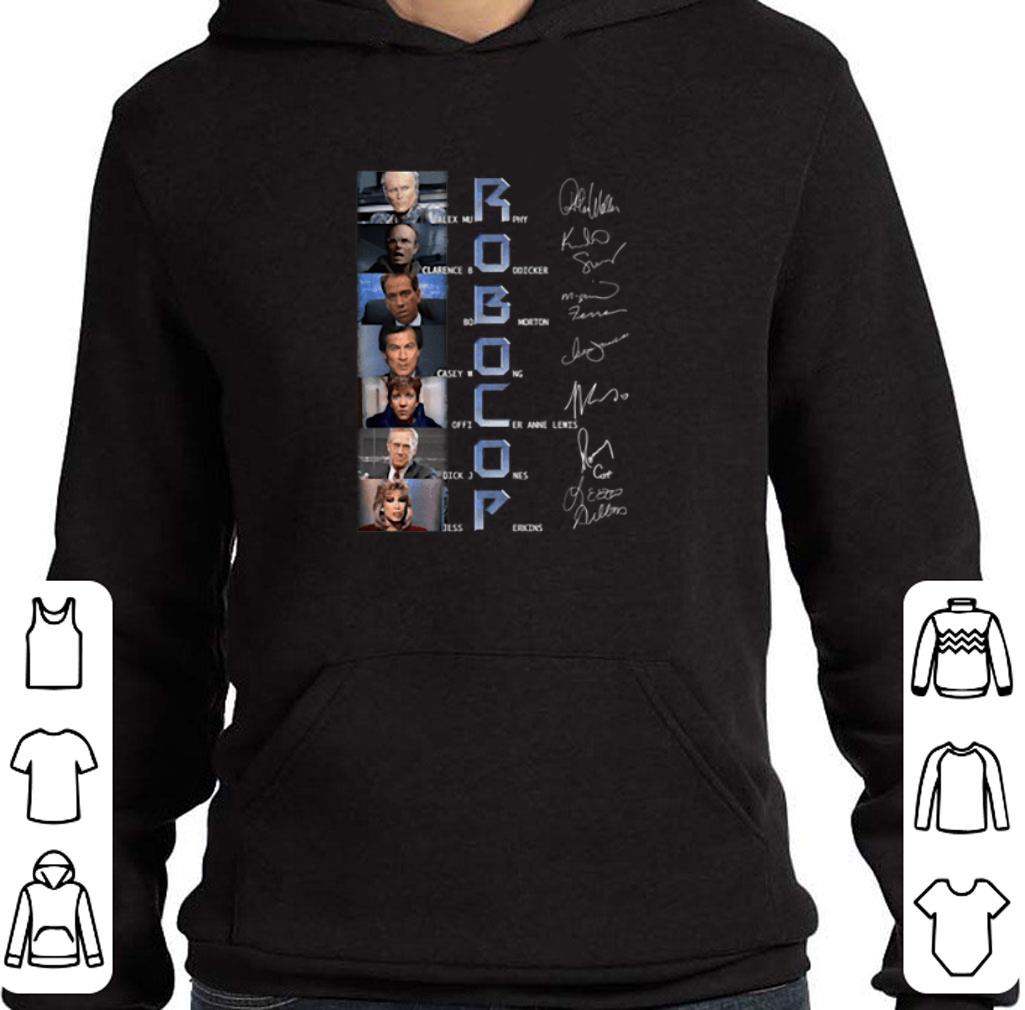 Funny RoboCop characters signatures shirt 2 Funny RoboCop characters signatures shirt