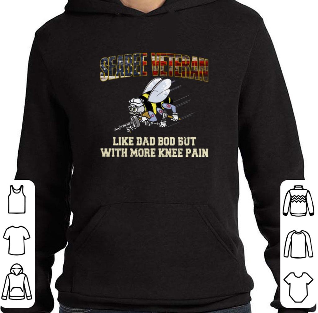 Funny Seabee veteran like dad bod but with more knee pain USA flag shirt 2 Funny Seabee veteran like dad bod but with more knee pain USA flag shirt