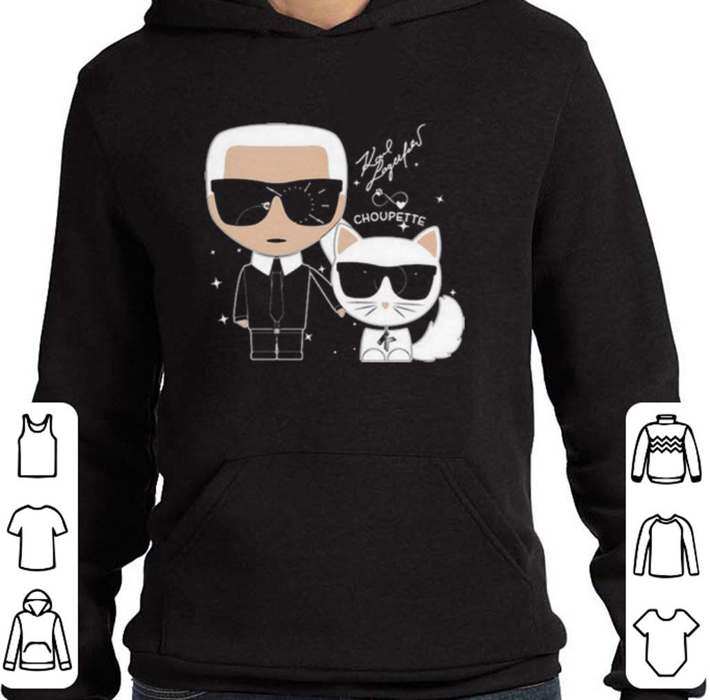 Hot Karl Otto Lagerfeldt and Choupette Ikonik cat shirt 2 Hot Karl Otto Lagerfeldt and Choupette Ikonik cat shirt