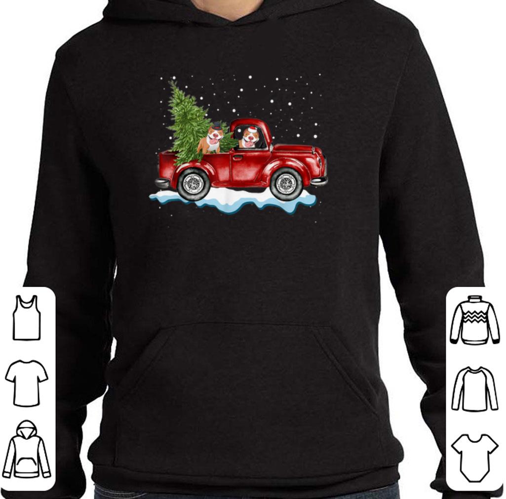 Hot Pitbull Dog Pickup Truck Christmas shirt 2 Hot Pitbull Dog Pickup Truck Christmas shirt