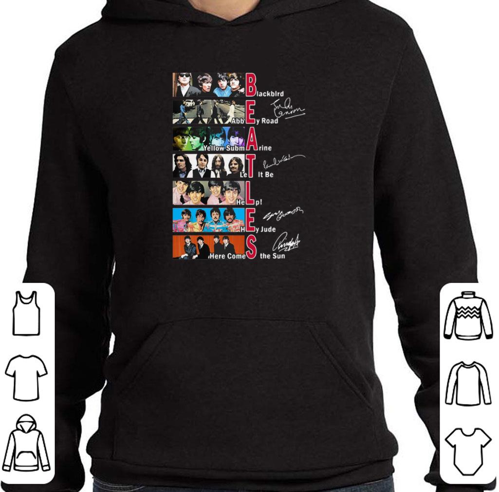 Official The Beatles Blackbird Abbey Road Let It Be All Signature shirt 2 Official The Beatles Blackbird Abbey Road Let It Be All Signature shirt
