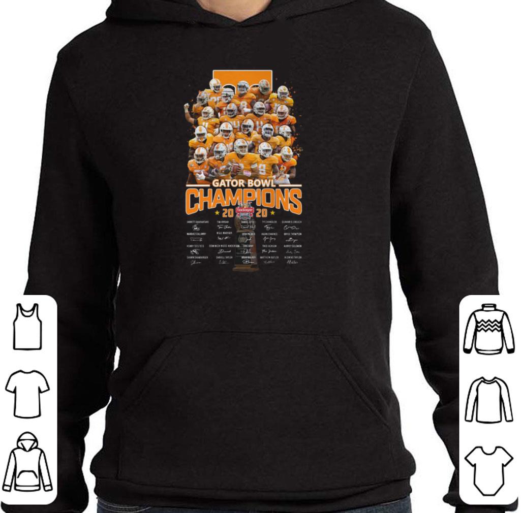Awesome Tennessee Volunteers Gator Bowl Champions 2020 all signature shirt 2 Awesome Tennessee Volunteers Gator Bowl Champions 2020 all signature shirt