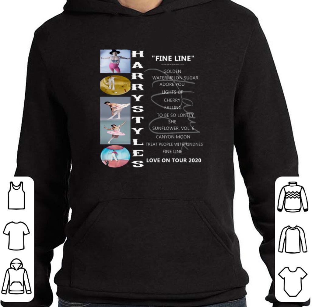 Top Harry Styles list songs fine line love on tour 2020 autographed shirt 2 Top Harry Styles list songs fine line love on tour 2020 autographed shirt