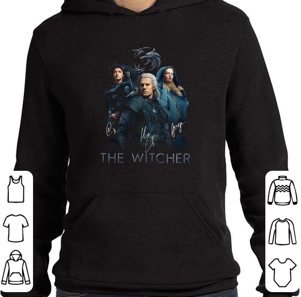 Top The Witcher Logo all signature autographed shirt 2 Top The Witcher Logo all signature autographed shirt
