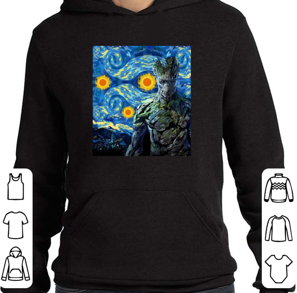 Official Marvel Groot Mashup Van Gogh Starry Night shirt 2 Official Marvel Groot Mashup Van Gogh Starry Night shirt