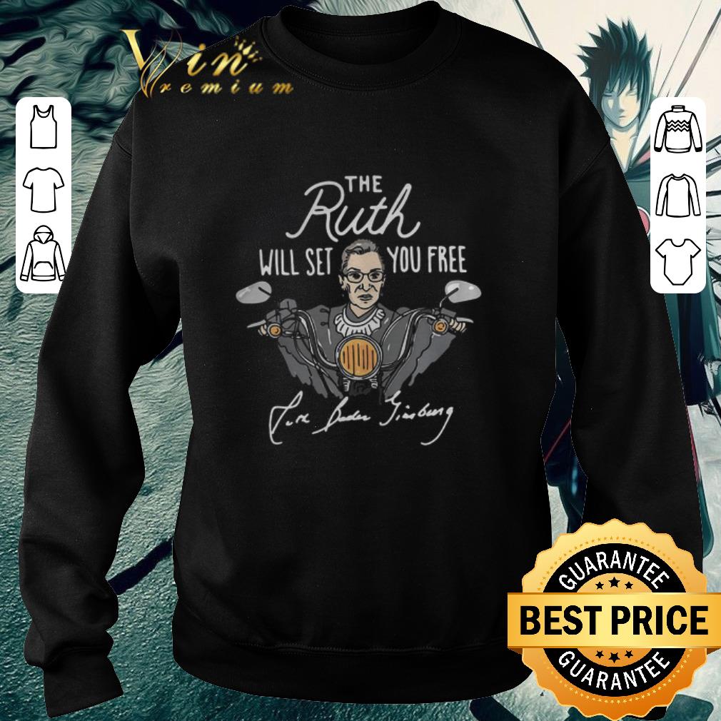 Funny The Ruth will set you free signature RBG riding motorbike shirt 2 Funny The Ruth will set you free signature RBG riding motorbike shirt