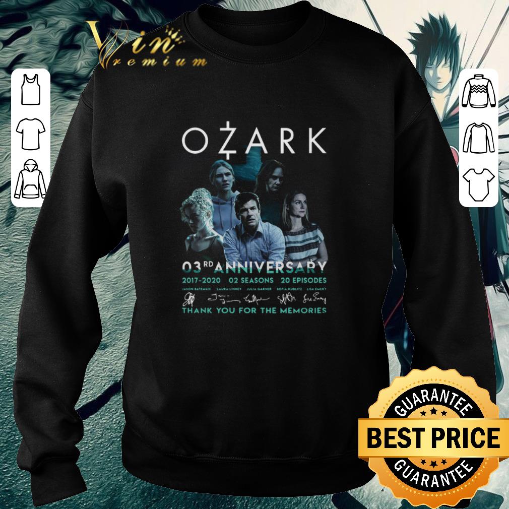 Nice Ozark 03rd anniversary 2017 2020 02 seasons 20 ep signatures shirt 2 Nice Ozark 03rd anniversary 2017 2020 02 seasons 20 ep signatures shirt
