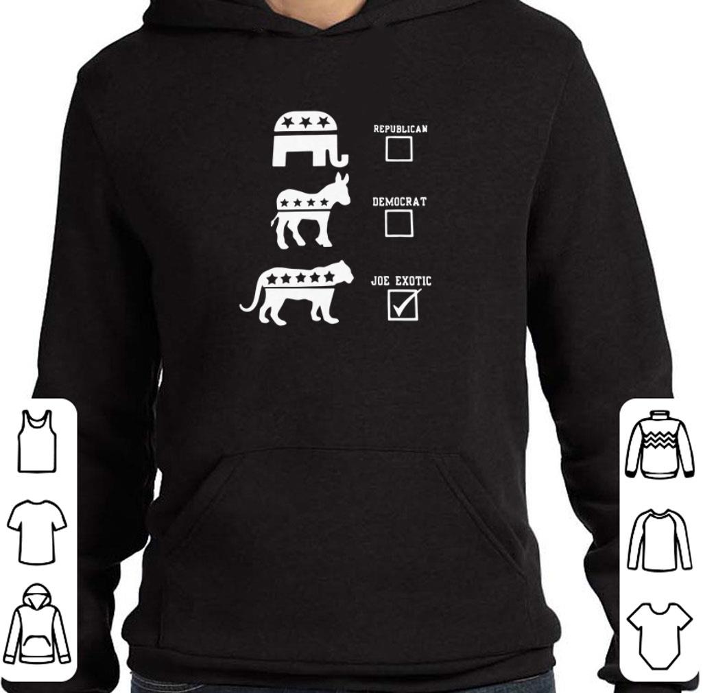 Pretty Republican Elephant Democrat donkey Joe Exotic Tiger shirt 2 Pretty Republican Elephant Democrat donkey Joe Exotic Tiger shirt
