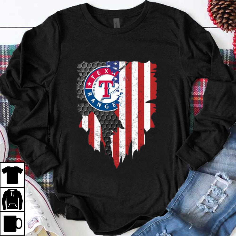 texas rangers american flag shirt