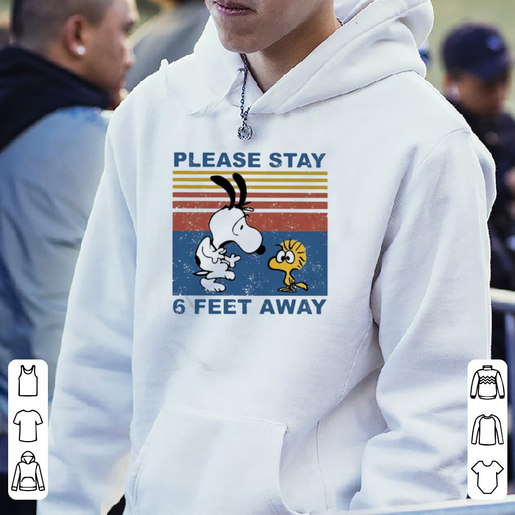 Cool Vintage Snoopy And Woodstock Please Stay 6 Feet Away Coronavirus shirt 3 Cool Vintage Snoopy And Woodstock Please Stay 6 Feet Away Coronavirus shirt