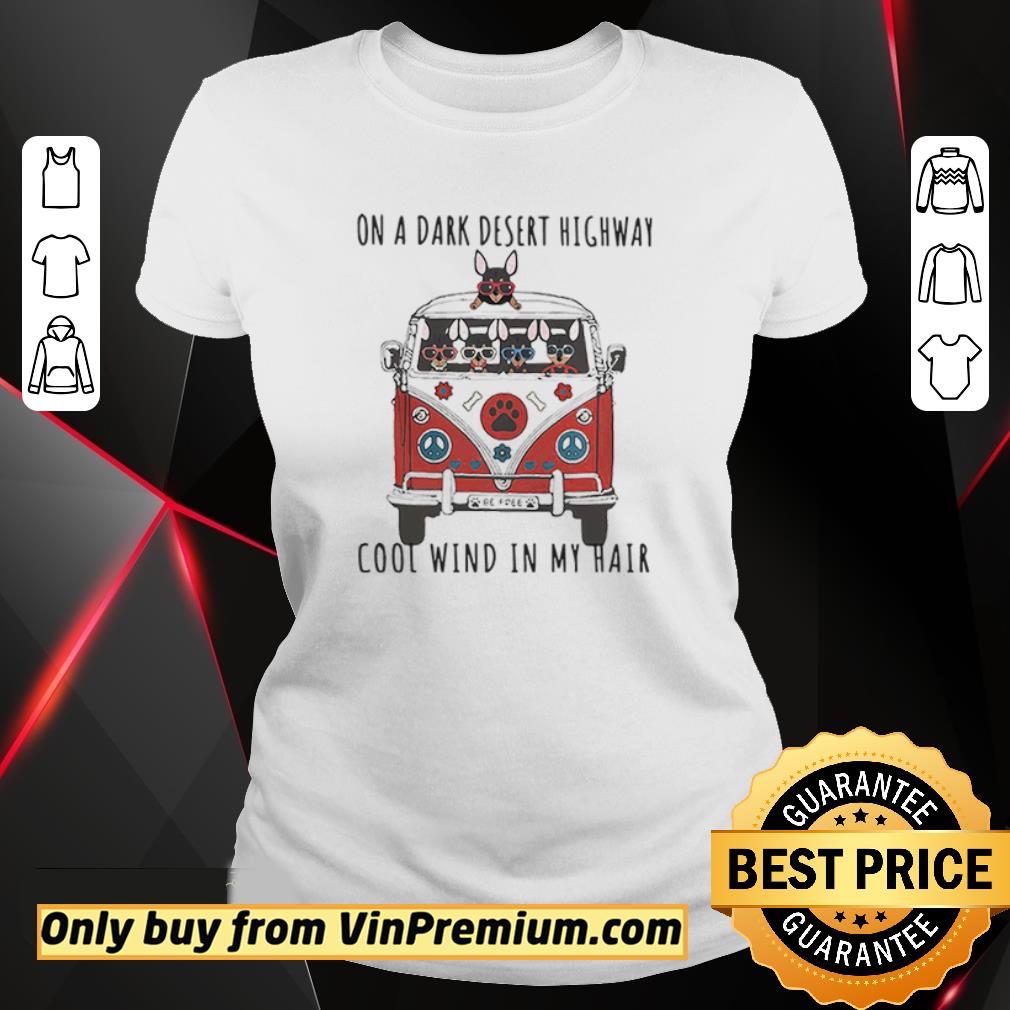 on a dark desert highway dog shirt