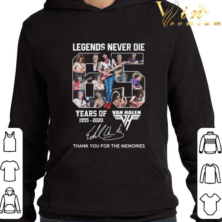 Legends never die 65 years of 1955-2020 Eddie Van Halen Band shirt 2 Legends never die 65 years of 1955-2020 Eddie Van Halen Band shirt