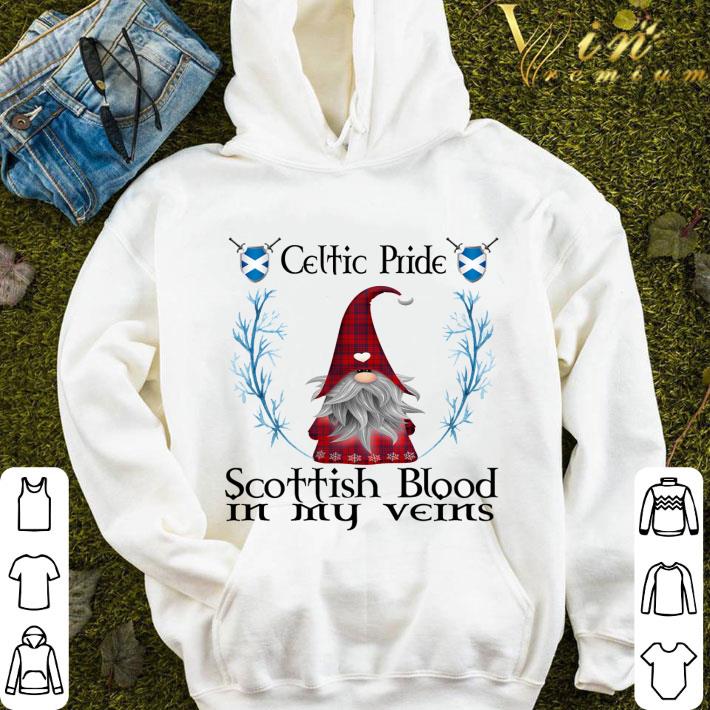 Gnome Celtic Pride Scottish Blood In My Veins Christmas shirt 2 Gnome Celtic Pride Scottish Blood In My Veins Christmas shirt