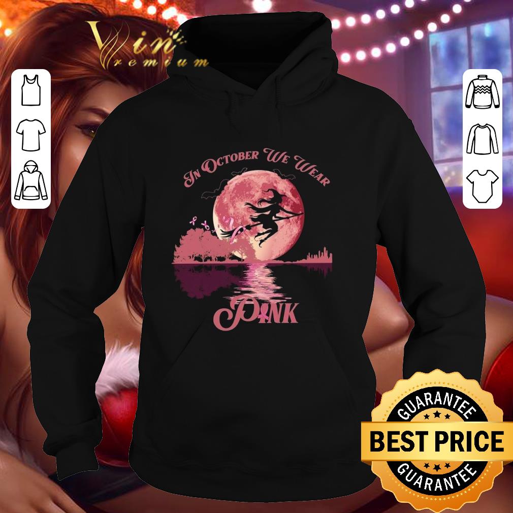 Awesome Witch In October We Wear Pink Breast Cancer Awareness Guitar Lake shirt 2 Awesome Witch In October We Wear Pink Breast Cancer Awareness Guitar Lake shirt