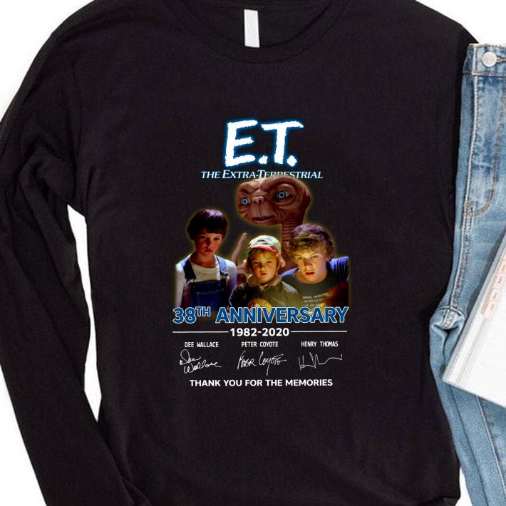 Official E.T. the Extra-Terrestrial 38th anniversary 1982-2020 signatures shirt 2 Official E.T. the Extra-Terrestrial 38th anniversary 1982-2020 signatures shirt