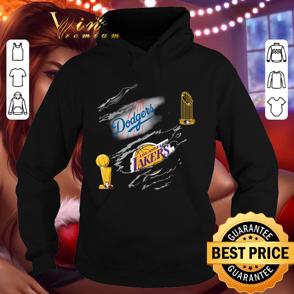 Original Inside Me Los Angeles Dodgers and Los Angeles Lakers Torn shirt 2 Original Inside Me Los Angeles Dodgers and Los Angeles Lakers Torn shirt