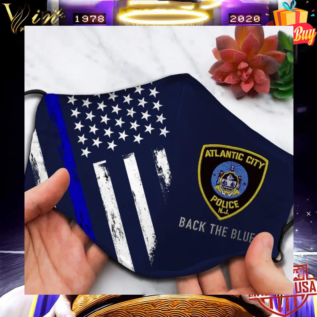 Atlantic City Police Department Back The Blue Face Mask With Filter 2 Atlantic City Police Department Back The Blue Face Mask With Filter