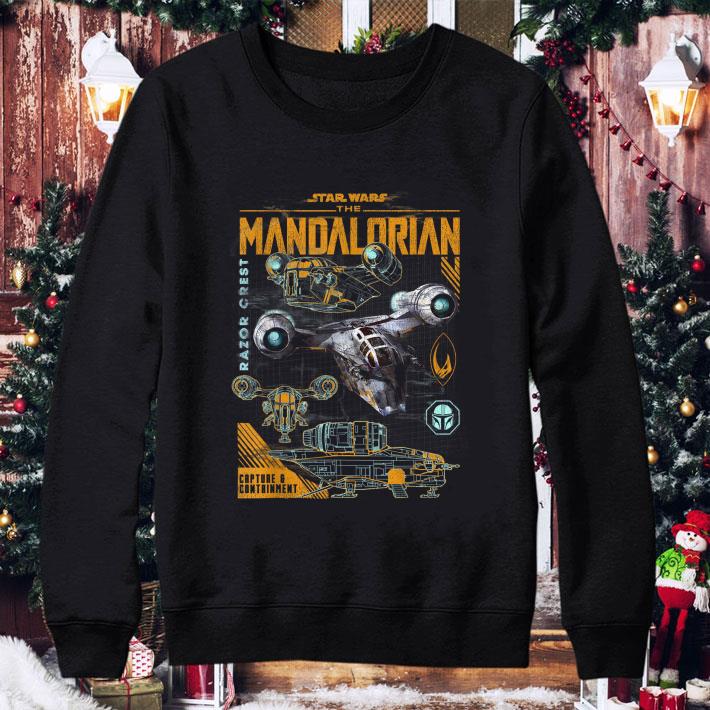 Official Star Wars The Mandalorian Razor Crest Schematics shirt 2 Official Star Wars The Mandalorian Razor Crest Schematics shirt
