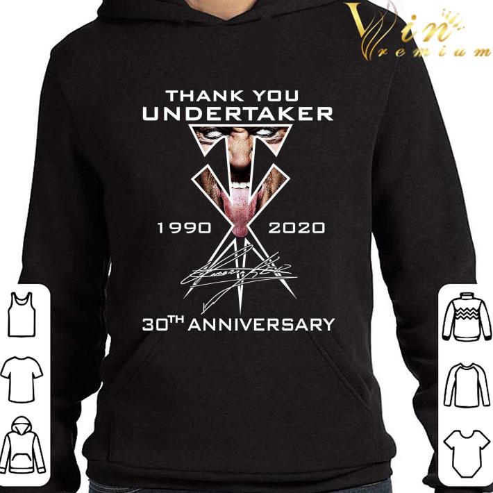 Thank You Undertaker 1990-2020 30th Anniversary Signature RIP shirt 2 Thank You Undertaker 1990-2020 30th Anniversary Signature RIP shirt
